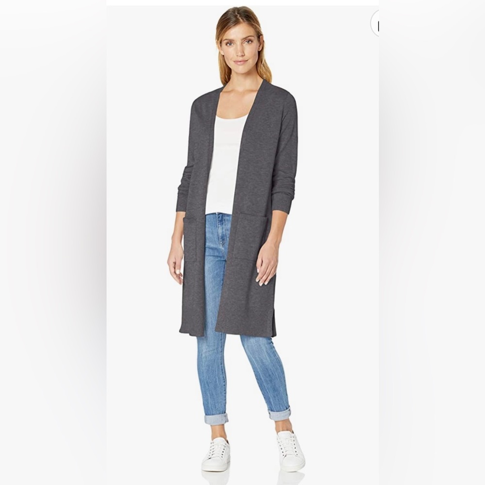 Amazon Essentials Grey Cardigan size small